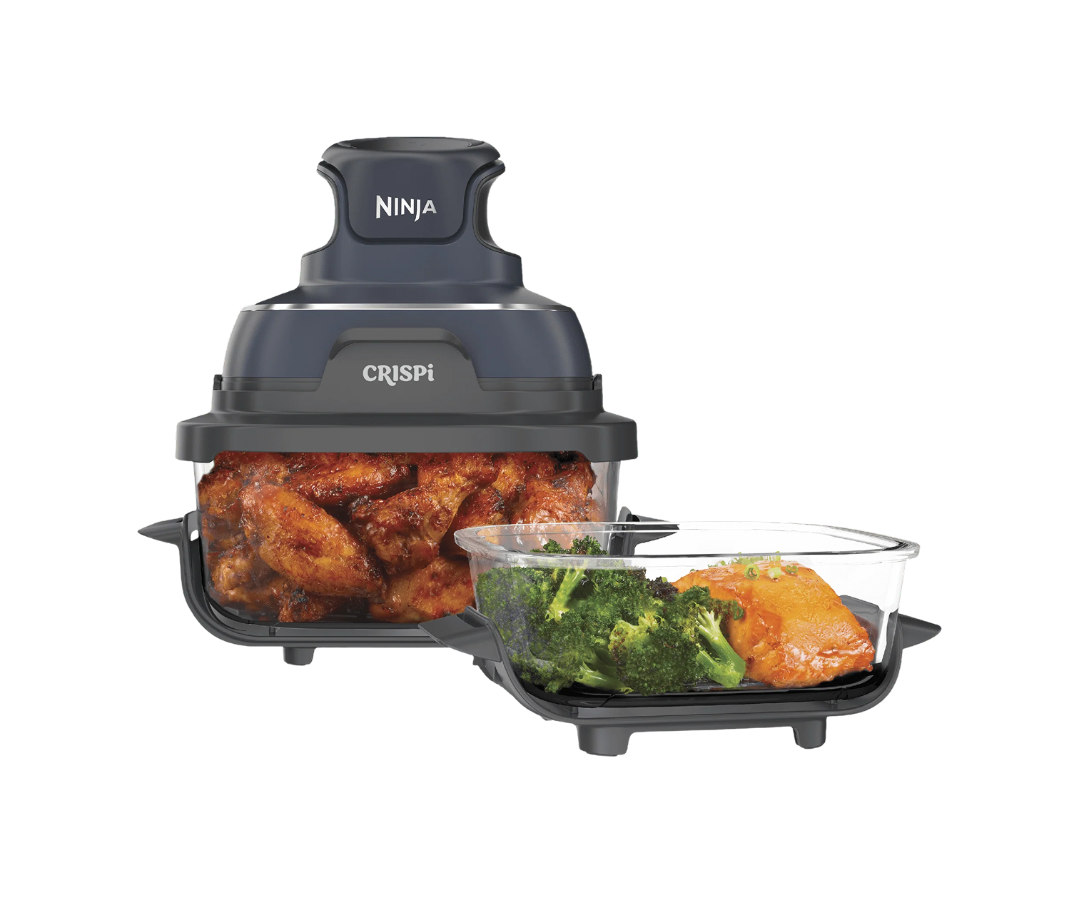 Crispi 4-in-1 Portable Glass Air Fryer Cooking SystemCrispi 4-in-1 Portable Glass Air Fryer Cooking System